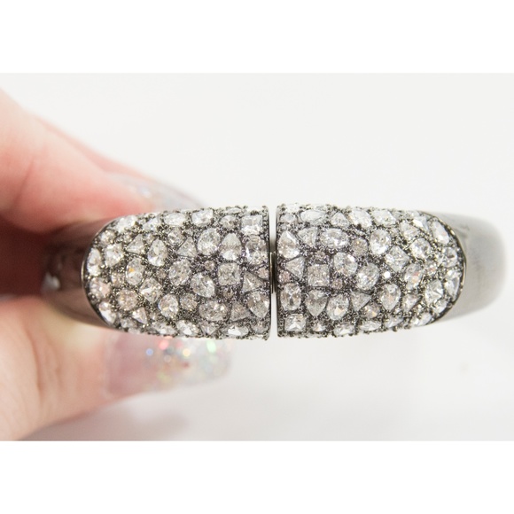 CZ by Kenneth Jay Lane Pasha Hinged Bracelet - Picture 7 of 7